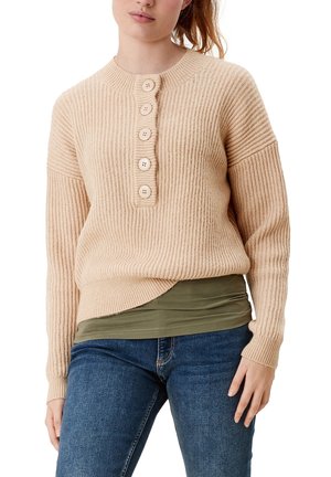 Trui - mottled beige