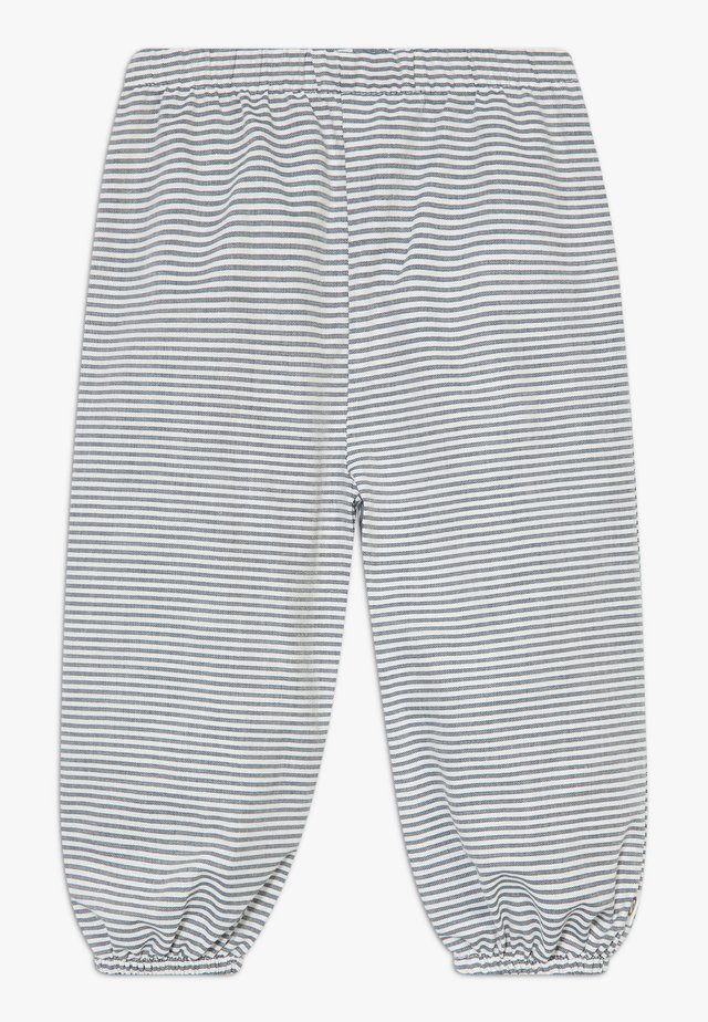 STRIPE BABY ZGREEN - Trousers - white/blue