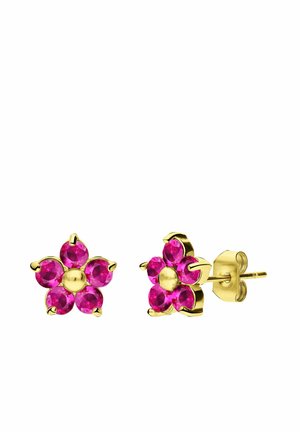 Earrings - gold-coloured/dark pink