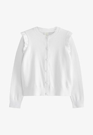 RICH FRILL SHOULDER STANDARD - Vesta na kopčanje - white