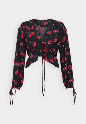 The Kooples Bluse - black/red