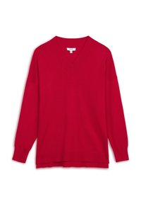 V-NECK BASIC - Jersey de punto - red