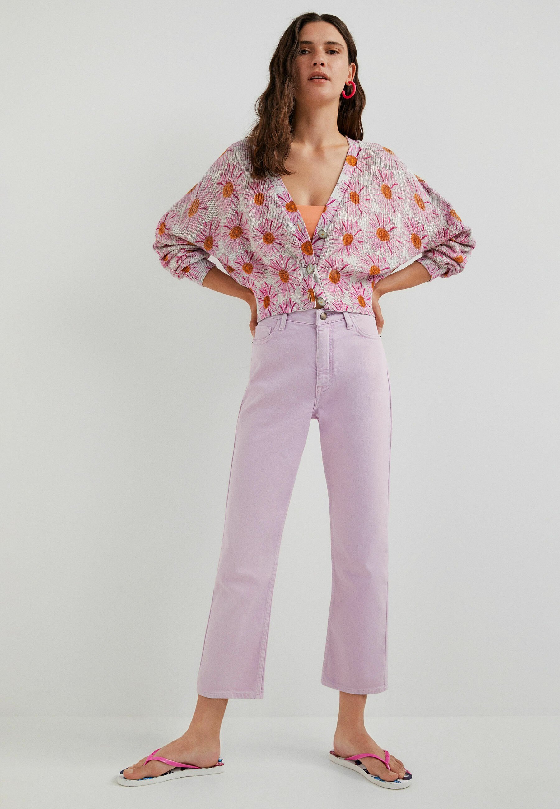 Desigual SHORT DAISY - Cardigan - pink 