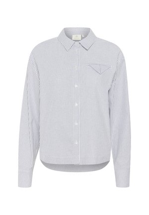 Kaffe KAOSITA - Cămașă - white black oxford stripe