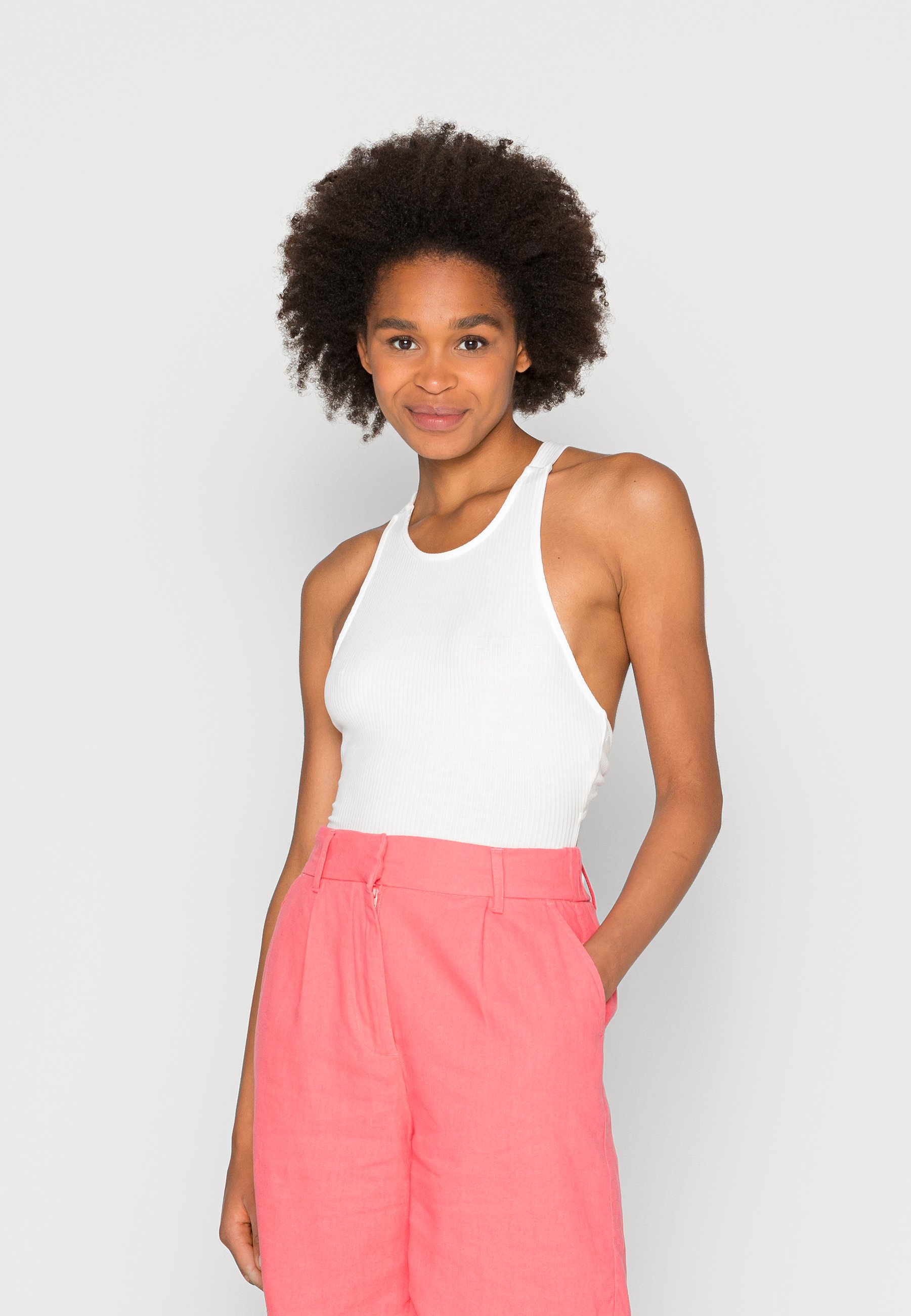 SLEEVELESS BODYCON BODYSUIT - Top 