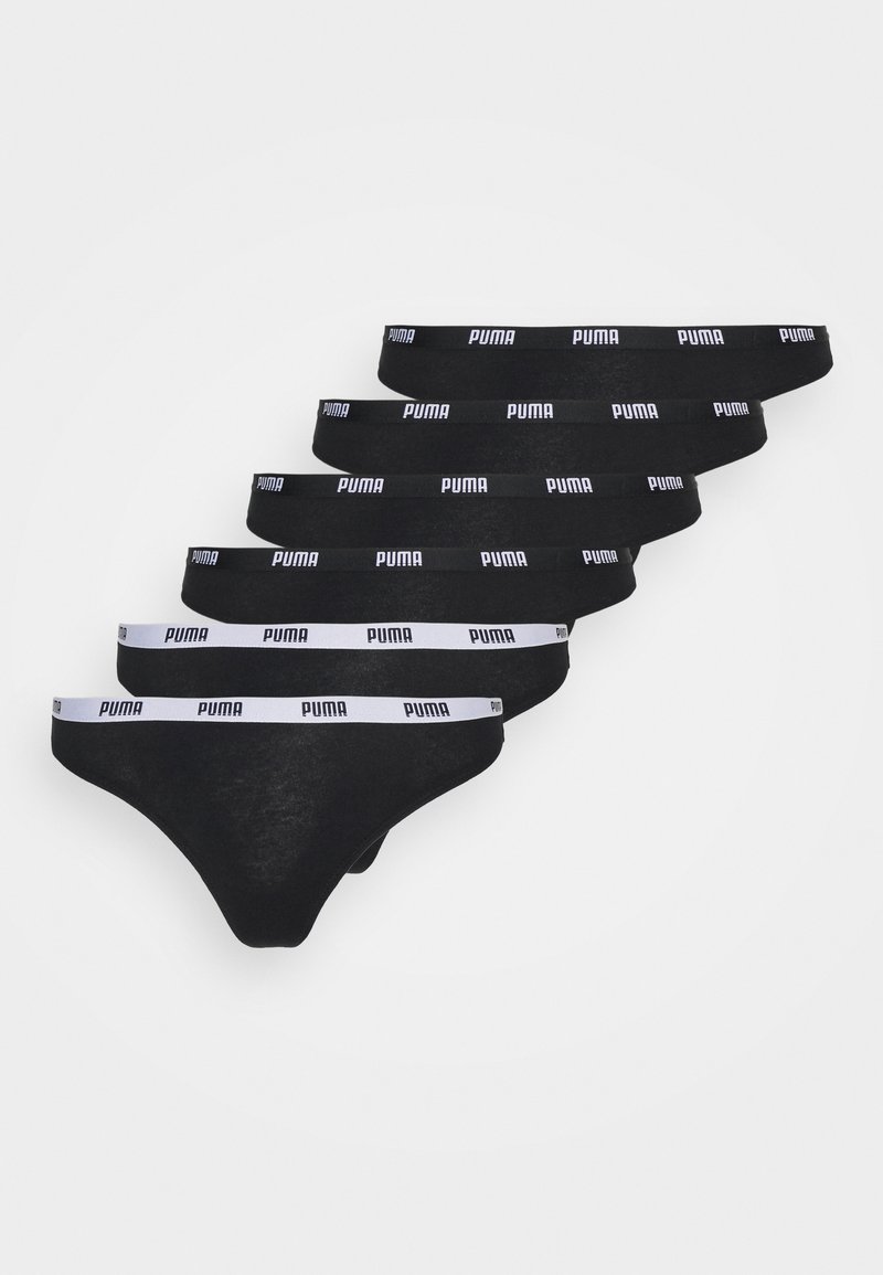 Puma WOMEN STRING 6 PACK - Thong - black - Zalando.co.uk