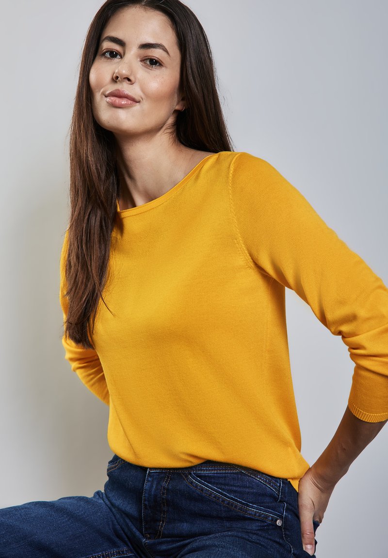Street One Strickpullover - gelb