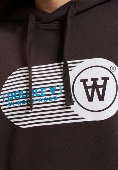 WOOD WOOD CASS - Kapucnis pulóver - black coffee