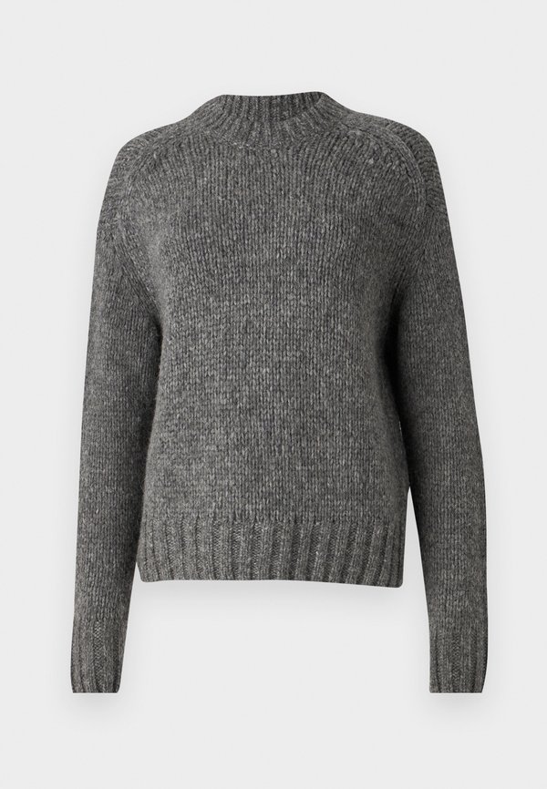 CREW NECK LONG SLEEVE CHUNKY - Jumper - dark shadow melange3