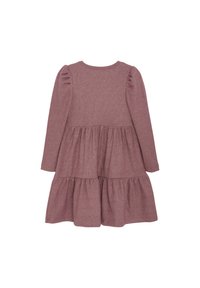 Minymo LS GLITTER - Strickkleid - deco rose