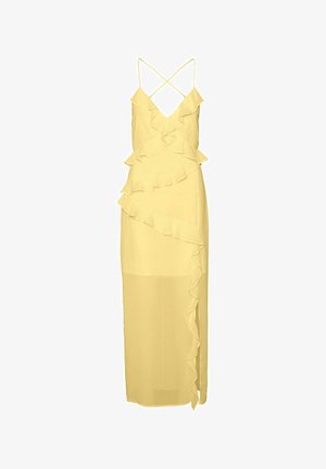 Vero Moda VMAMINA LANGES - Robe longue - pale banana