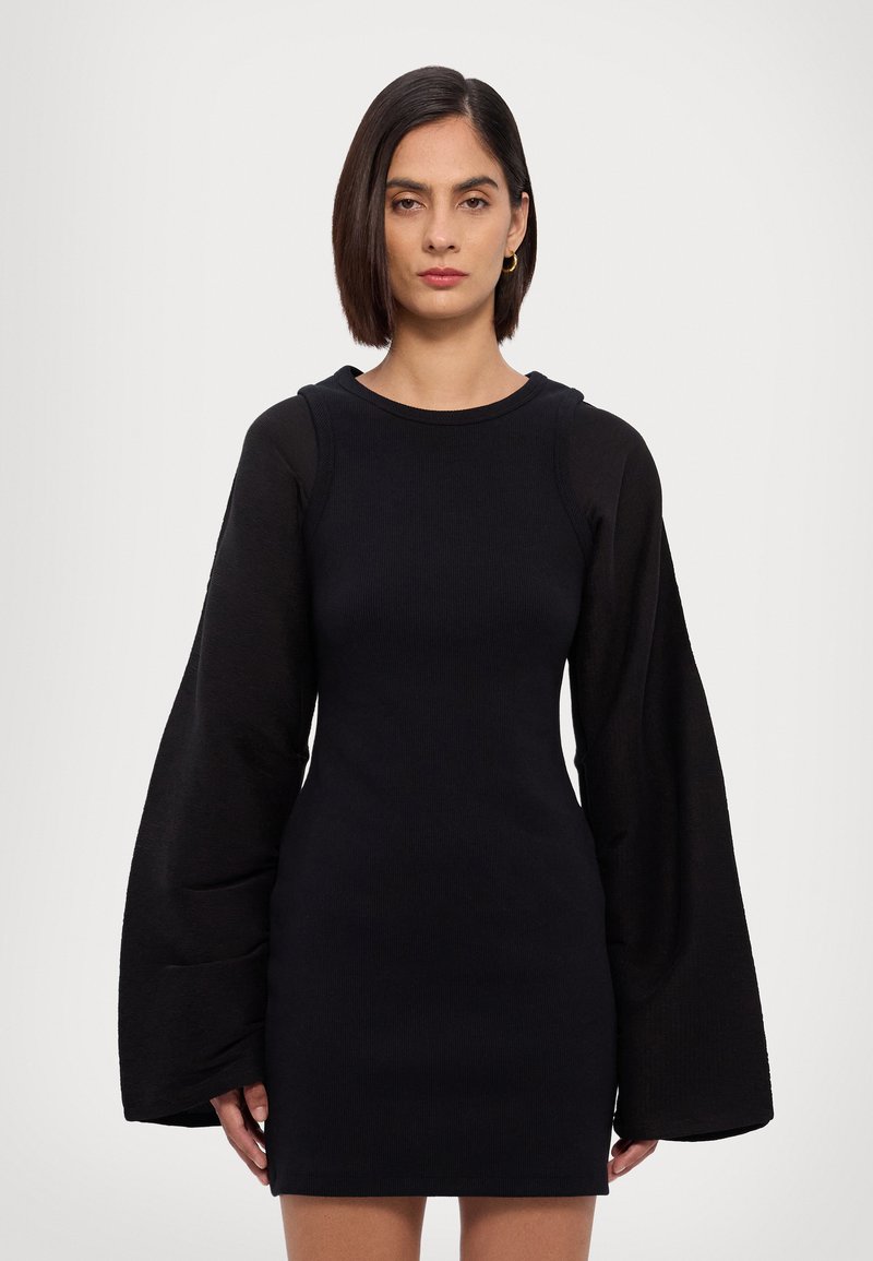 Nanushka - ARIEDNA - Robe pull - black/black, Agrandir