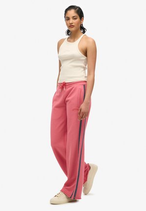 ATHLETIC ESSENTIALS LOGO STRAIGHT JOGGERS - Jogginghose - holly berry red