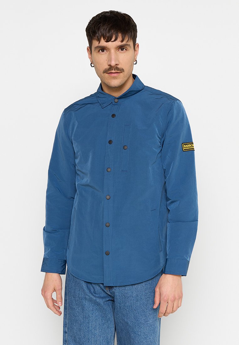Barbour International Lichte jas lichtblauw