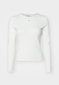 SLIM TEE - Top s dlouhým rukávem - ecru
