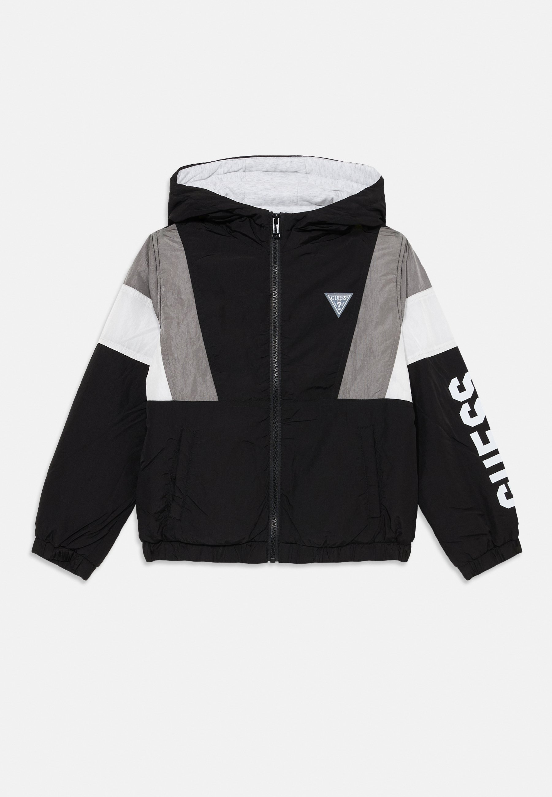 Guess HOODED JACKET Light jacket schwarz/black Zalando