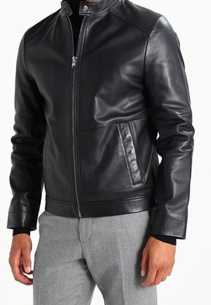 Lederjacke - black