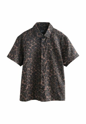 SHORT SLEEVE PRINTED REGULAR FIT - Skjorter - brown animal print