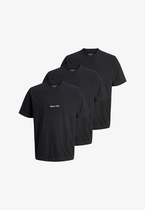 Jack & Jones 3ER PACK NORREBRO - T-paita - schwarz