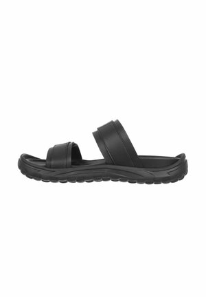 Pantolette flach - black black