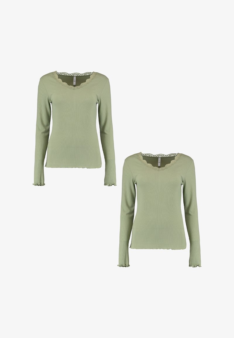 Hailys 2-ER SET - Langarmshirt - grün