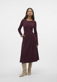 Vero Moda VMVILJA HOHE TAILLE  - Jupe trapèze - winetasting