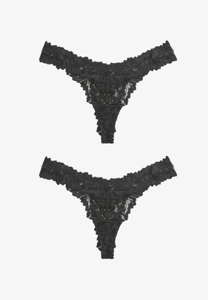 Next, 2 PACK. - - Tanga - black