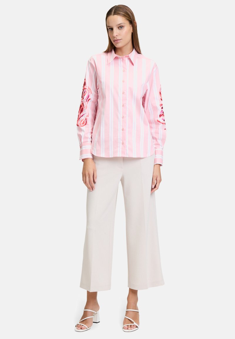 Betty Barclay MIT KRAGEN Chemisier rosé white/rose clair ZALANDO