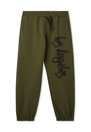 STAMPA LOS ANGELES - Pantaloni sportivi - verde militare