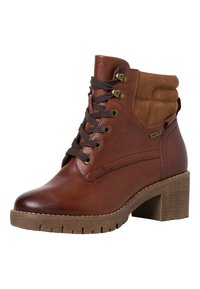 Tamaris Bottines à lacets - cognac
