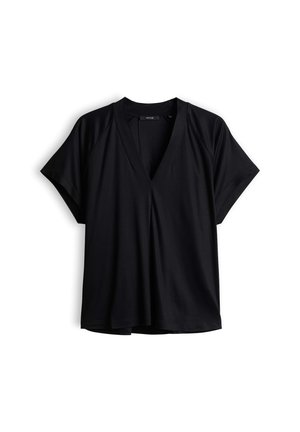 OPUS, RELAXED FLOW FIT - Basic T-shirt - black