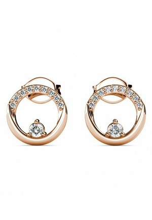 CLARINE - Oorbellen - couleur or rose / cristal