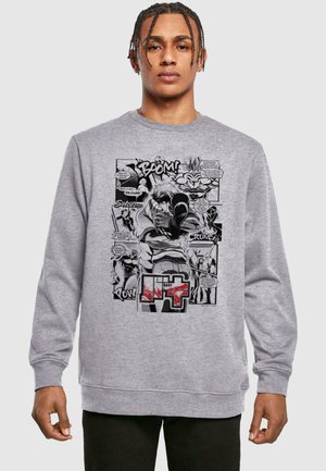 ABSOLUTE CULT BAKI S1 MANGA HUG PANEL CREWNECK - Sweater - heather grey