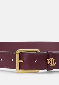 Lauren Ralph Lauren LOGO KEEPER LEATHER BELT - Diržas - pinot noir