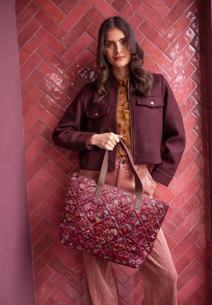 Pip Studio, TILDA TOTE BAG MEDIUM FLORA BANGELORE - Shopper - dark pink