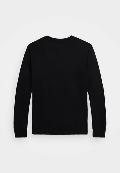 Polo Ralph Lauren COTTON JERSEY HENLEY SHIRT - Ilgarankovis viršutinės dalies drabužis - black