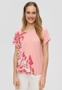 s.Oliver T-Shirt print - pfirsich