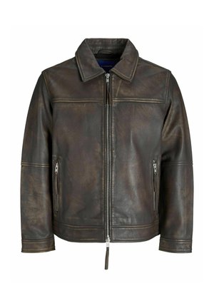 Jack & Jones Nahkjakk - chocolate brown
