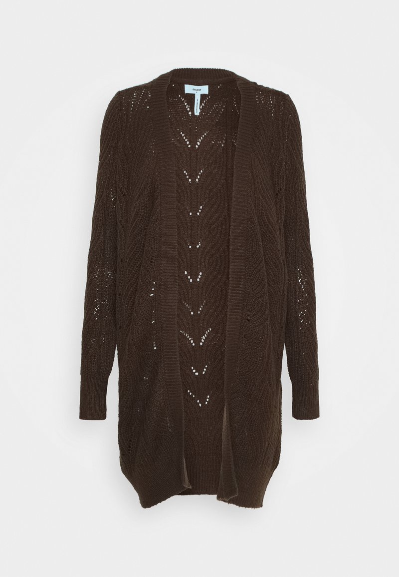 Object OBJNOVA STELLA CARDIGAN - Casaco de malha - chicory coffee/melange
