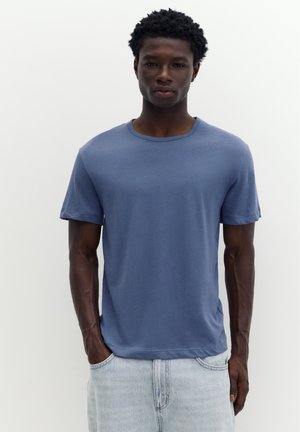 PULL&BEAR, SLIM FIT BASIC - T-SHIRT - T-Shirt basic - blue