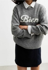 New Look Stickad tröja - light grey
