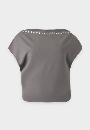Gina Tricot, DECOR - Μπλουζάκι με στάμπα - grey