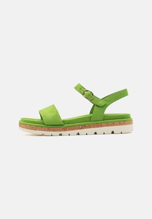 Platform sandals - apple