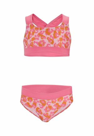 Regatta, REGATTA DAKARIA III BIKINI SET BIKINI BOTTOMS - Bikini - orange peel leopard pinklemonade