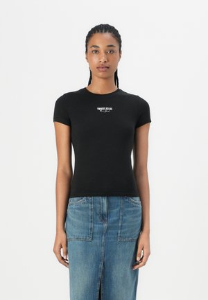 SLIM ESSENTIAL LOGO TEE - T-shirts - black