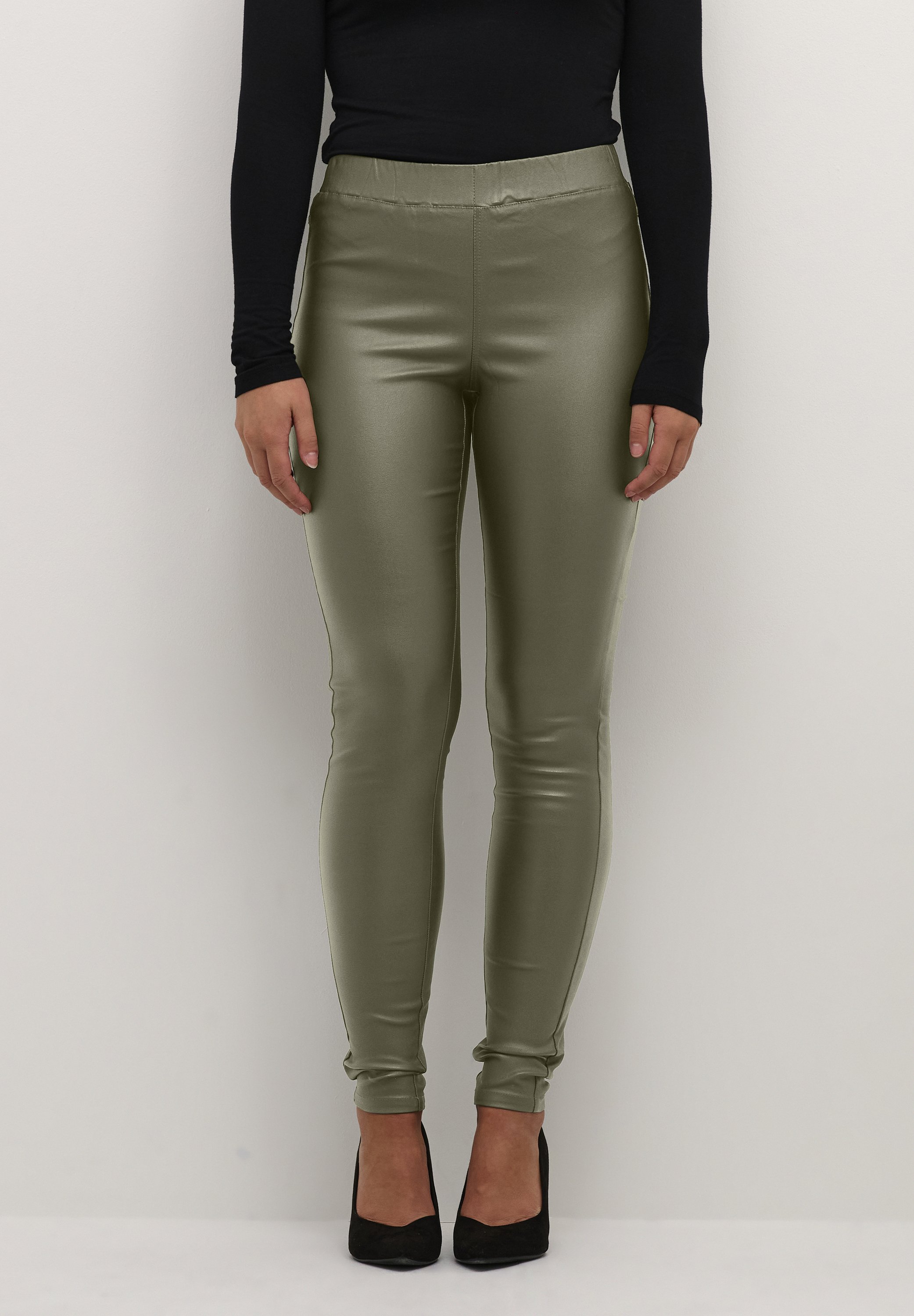 KAFFE Leggings Karina - Bequeme Damenleggings Mit Hohem Bund