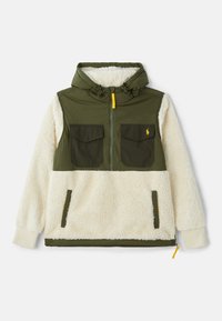 PILE FLEECE HYBRID HOODIE - Fleecejacka - andover cream multi
