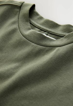 Next HEAVYWEIGHT SHORT SLEEVE CREW NECK - Rochie din jerseu - green