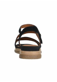 Manfield Sandalen met plateauzool - schwarz