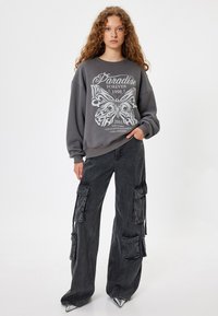 Koton PRINTED - Sudadera - anthracite